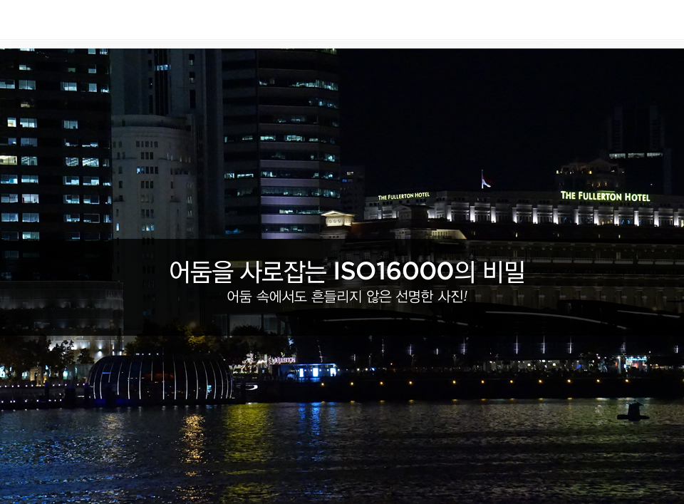 어둠을 사로잡는 ISO16000의 비밀 / 어둠 속에서도 흔들리지 않은 선명한 사진!