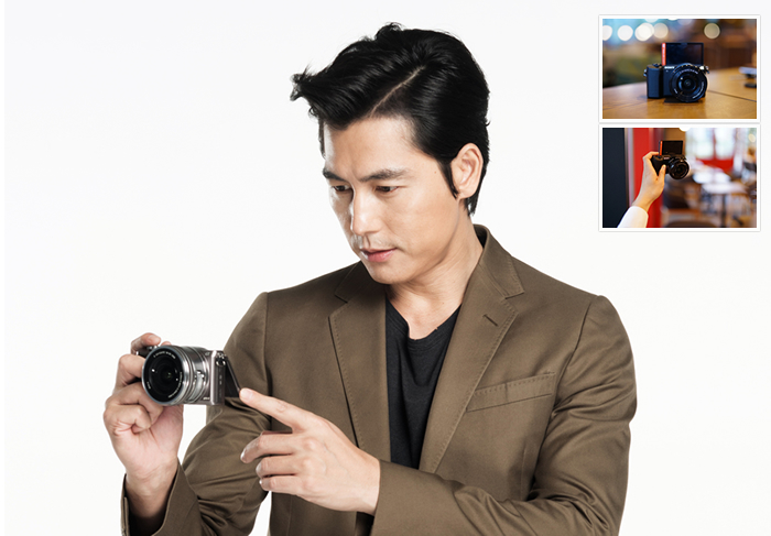 간편한 셀프 촬영이 가능한 180도 플립 LCD 탑쟈
