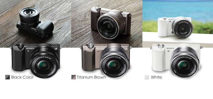 Black color, Titanium brown, White